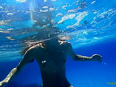 A Russian Girl With A Stunning Body Swim With Gold Teachers