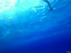 A Russian Girl With A Stunning Body Swim With Gold Teachers