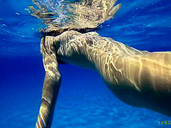 A Russian Girl With A Stunning Body Swim With Gold Teachers