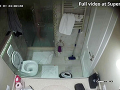 Ipcam Cute White Girl Takes A Long Shower