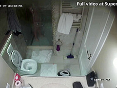 Ipcam Cute White Girl Takes A Long Shower