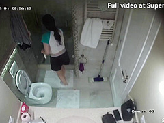 Ipcam Cute White Girl Takes A Long Shower