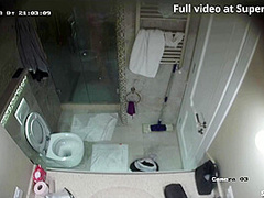 Ipcam Cute White Girl Takes A Long Shower