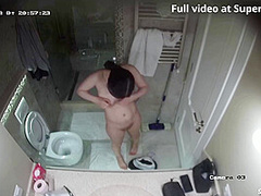Ipcam Cute White Girl Takes A Long Shower