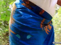 Hot Ebony Babe Got Tied Up In A Bomboo And Fucked Hard 10 Min