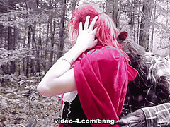 Brind Love Plays Little Red Riding Hood And Is Taken By The Big Bad Vvolf - Bang