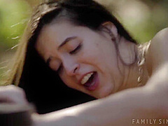 Shameless Brunette Teen Breathtaking Sex Scene With Abbie Maley