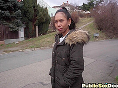 Tricked public bae fucked by horny guy in missionary