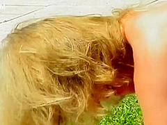 Sunbathing Got Interrupted When He Snuk Up Behind Her