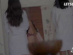 Top 5 Threesome Lesbian Compilation! Non Stop Girl On Girl Sex