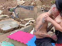 Amateur Tattooed Latina Outdoor Hardcore Action With Per Fection