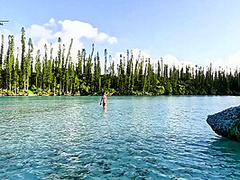 Bite Off More Than You Chew.she Feld On Cloud Nine In The Nature