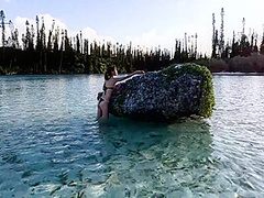 Bite Off More Than You Chew.she Feld On Cloud Nine In The Nature