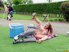 Danny D And Alessandra Jane - Horny Outdoor Sex With