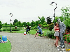 Danny D And Alessandra Jane - Horny Outdoor Sex With