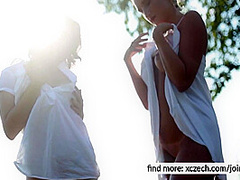 Girls Showing Tits And Pussy In The Sunset 12 Min