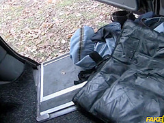 Tina Kay - Sexy Babe Booty Copulating Action In Cab