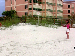 Girls Flashing on Vacation Treasure Island Florida