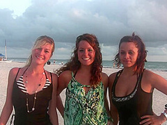 Girls Flashing on Vacation Treasure Island Florida