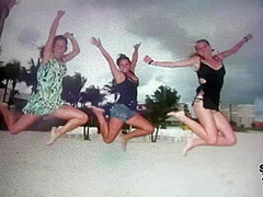 Girls Flashing on Vacation Treasure Island Florida