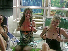 Girls Flashing on Vacation Treasure Island Florida