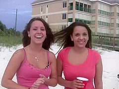 Girls Flashing on Vacation Treasure Island Florida