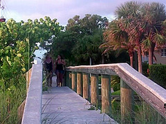 Girls Flashing on Vacation Treasure Island Florida