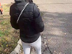 The North Viking In I Couldnt Wait Any Longer. I Cum In My Girlfriend Panties On The Street. 11 Min