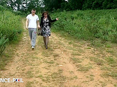 Per Fection In A Young Couple Having Assfucking Sex Outdoor Threesome