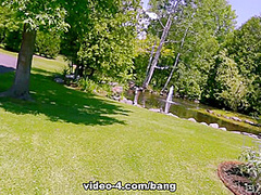 Bella Fire And Jessie Storm Give Free Tag Team Blowjobs With Every Carwash - Bang