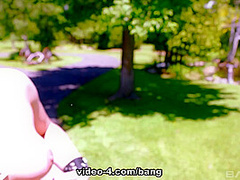 Bella Fire And Jessie Storm Give Free Tag Team Blowjobs With Every Carwash - Bang