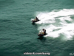 Christine alexis gets the cum fucked out of her on a raft in the ocean - BANG