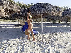 Solo Masturbation With Squirt And Prolapse On Beach With Monika Fox