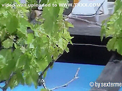 Mature Blonde Secretly Filmed In The Garden