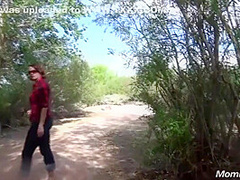 Redhead Mature In Park - Outdoor Pov Sex