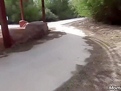 Redhead Mature In Park - Outdoor Pov Sex