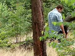 German Eighteen Years Old Fornicateed In The Forest