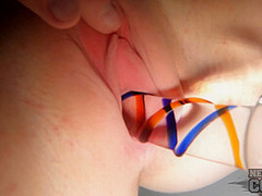 Underwater Jacuzzi Snow Day Glass Dildo Fun With Tiny Lolly