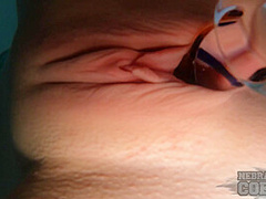 Underwater Jacuzzi Snow Day Glass Dildo Fun With Tiny Lolly