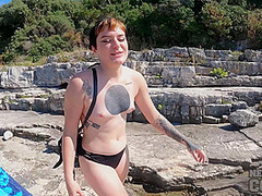Brilla Naked And On Vacation On Croatian Beach