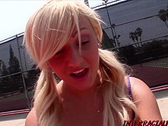 Pretty Blonde Morgan Is Lured In By Her First Bbc