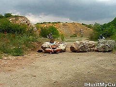 Young Girl Francinne Bates In Quarry