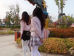 Chinese Bondage Two Girls In A Public
