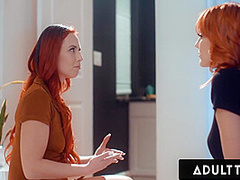 Redhead Babes And Scissor Until They Orgasm! Sensual Lesbian Sex! With Kenna James And Aidra Fox