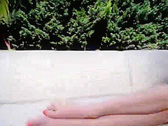 Amazing Long Legged Teen Girl Solo Masturbation