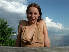 Talkative Girl Gets Naked Around Town then Masturbates on My Couch