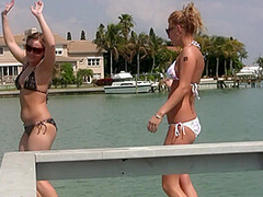 Cute Girls Going on a Naked Boat Ride Around Tampa Bay