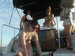 Cute Girls Going on a Naked Boat Ride Around Tampa Bay