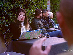 Giorgia Roma tourist in Rome gets her tight ass gets fucked by Luca Ferrero and public blowjob MS126 - AnalVids