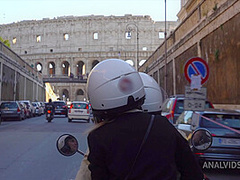 Giorgia Roma tourist in Rome gets her tight ass gets fucked by Luca Ferrero and public blowjob MS126 - AnalVids